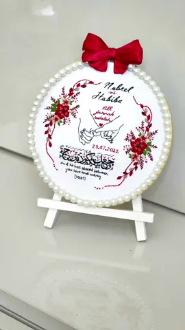 Pearls are just 10/10, iykyk!  . . . #embroideryhoops #embroideryforbeginners #learnembroidery #weddingseason #shaadiseason #shaadigifts #weddinggifts #maroon #maroontheme #islamic #arabiccalligraphy #muslims #Love #handmade #customgifts #viral #musthave #instagram #art #photography #beautiful #foryou #foryoupage #explore #explorepage 