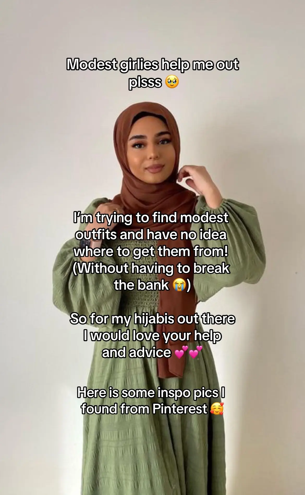 Help a girl out 😭😭 #fyp #modestfashion #hijabi #hijab #hijabitiktok #hijabioutfits #outfitideas #outfitinspo #muslims #fypage 