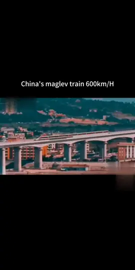 China's maglev train 600km/H. It's like a bullet flew past. ahahah #travel #traveltiktok #china #tiltok #fast 