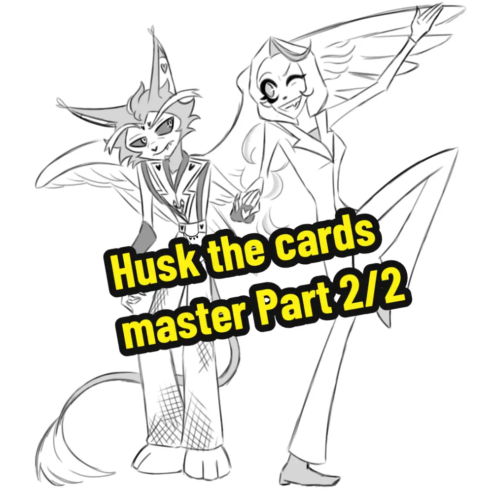 Part 2/2 of my little comic Husk the cards master I love him ♦️♣️♥️♠️ #hazbinhotel #hazbinhotelcomic #charliehazbinhotel #hazbinhotelfanart #huskhazbinhotel #angeldusthazbinhotel #angeldust #huskerdust #husk #fanart #alastor #alastorhazbinhotel #charliemorningstar 