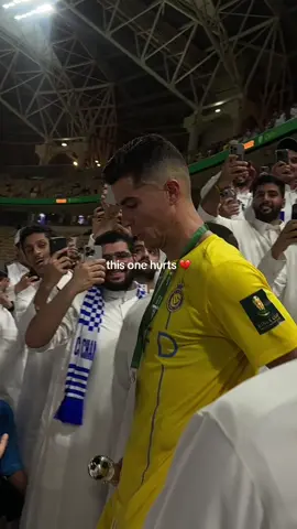 Never been this close to him, but seeing him like this hurts so much 💔 #cr7 #ronaldo #alnassr #ronaldo 