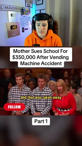 Mother Sues School For $350,000 After Vending Machine Accident - Part 1 #law #court #judge #school 