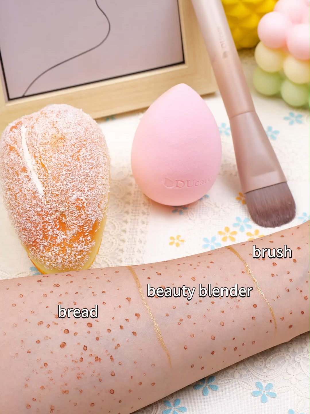 🤭🤭Do u know the difference between brush, sponge and bread? #ducare #tiktokbrushes #beautytips #beauty #TikTokShopSummerSale #trending #viral #fyppppppppppppppppppppppp #fypシ゚viral #bread #brushes #beautyblender #vs #tiktokusa #ttshop #funny #challenge #makeup #makeupartist #tutorial #tips #fashion #TikTokShopMemorialDay #dealsfordays