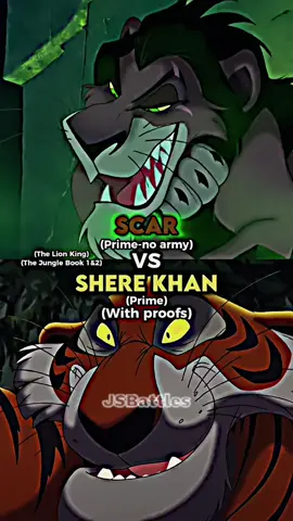 Shere Khan vs Scar (with proofs) #scar #sherekhan #lionking #thelionking #junglebook #thejunglebook #disney #edits #battle #jsbattles 