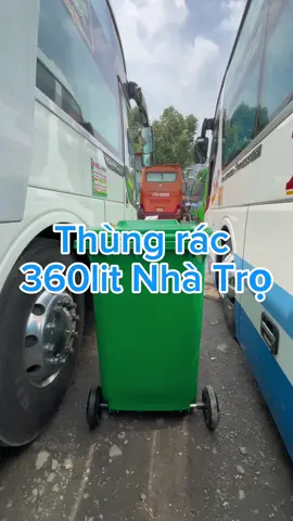 Thùng rác nhựa 360lit phù hợp nhà trọ sử dung nhiu rác 
