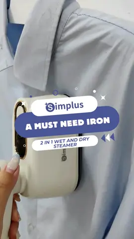 Sharing with you my favorite 2 in 1 wet and dry steamer Iron from Simplus! #SimplusPhilippines #Appliance #Lifestyle #66birthdaysale #simplus_ph #simplusphsuperbrandday #steamer #iron #fyp #tiktokfinds #tiktokbudolfinds #magandangprodukto 