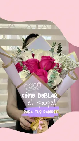 Como doblar el papel para tus flores? #papelcoreano #ramodeflores #doblecespapel #tiendaderegalos #regalosecuador🇪🇨 #detallesoriginales #emprendimiento 