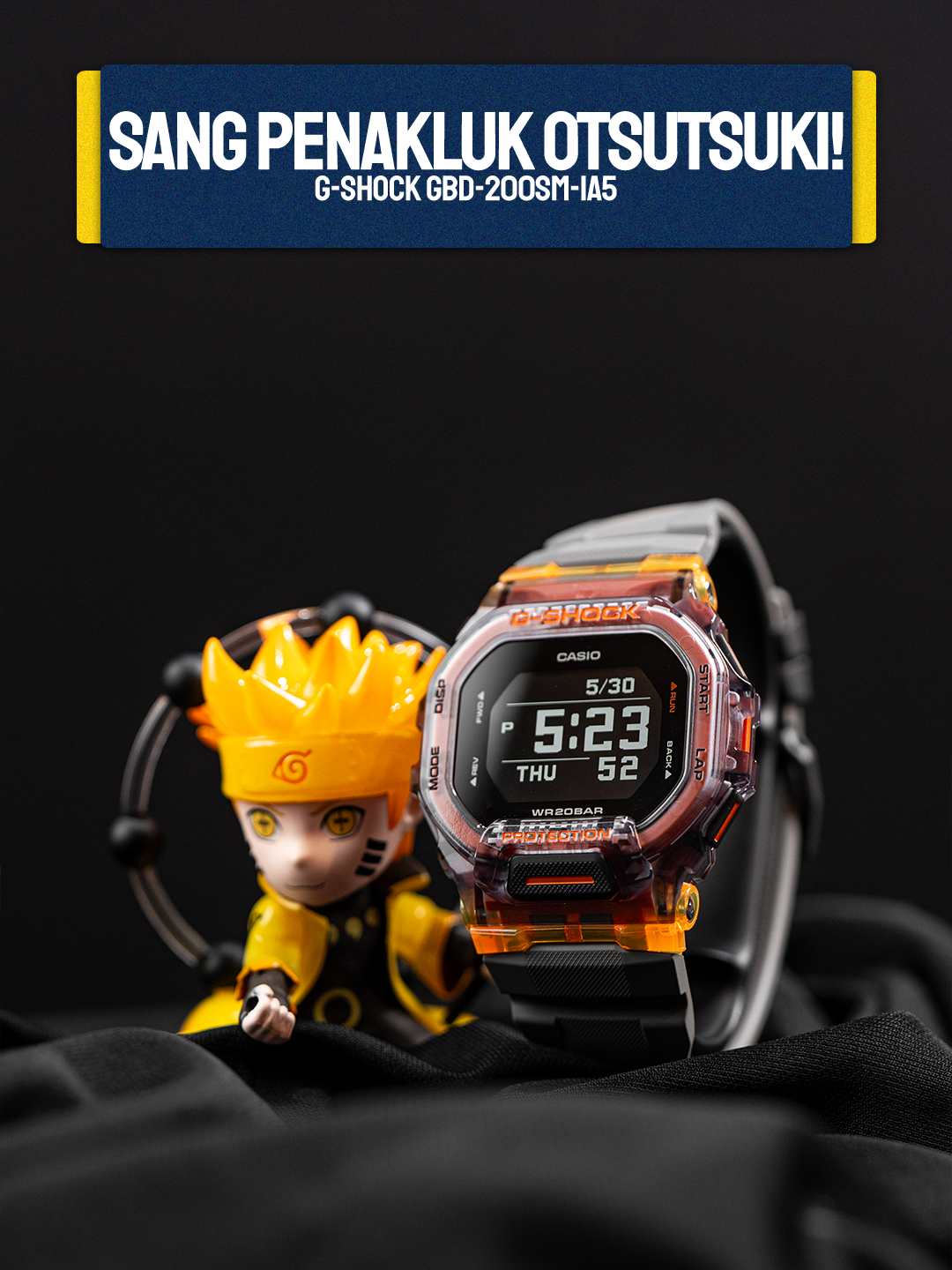 Kekuatan karakter utama terpancar di G-Shock ini! G-Shock GBD-200SM-1A5, yang lebih dikenal G-SHOCK Naruto ini gak kaleng-kaleng! Cocok untuk kamu yang punya jiwa sporty karena jam tangan ini bikin mood olahraga kamu naik dengan fitur penghitung Jarak Langkah dan pencatat kalori yang sudah terbakar. Punya desain yang Tangguh, jam tangan ini memang cocok banget sama Naruto! Join live sekarang buat dapetin jam tangan G-Shock Naruto ini dengan harga spesial!  #gudangjam #pastiorigaransi #tokojamtanganoriginal #jamtanganoriginal #gshockwatchindonesia #jamtangangshock #gshockoriginal #jamtangangshockoriginal #gbd200sm #gshocknaruto