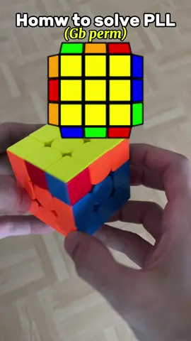 Rubik’s Cube Tutorial: PLL Gb! #fyp #cubing #speedcube #howto #rubikscube #puzzle #foryou #rubikscubesolve #tutorial 