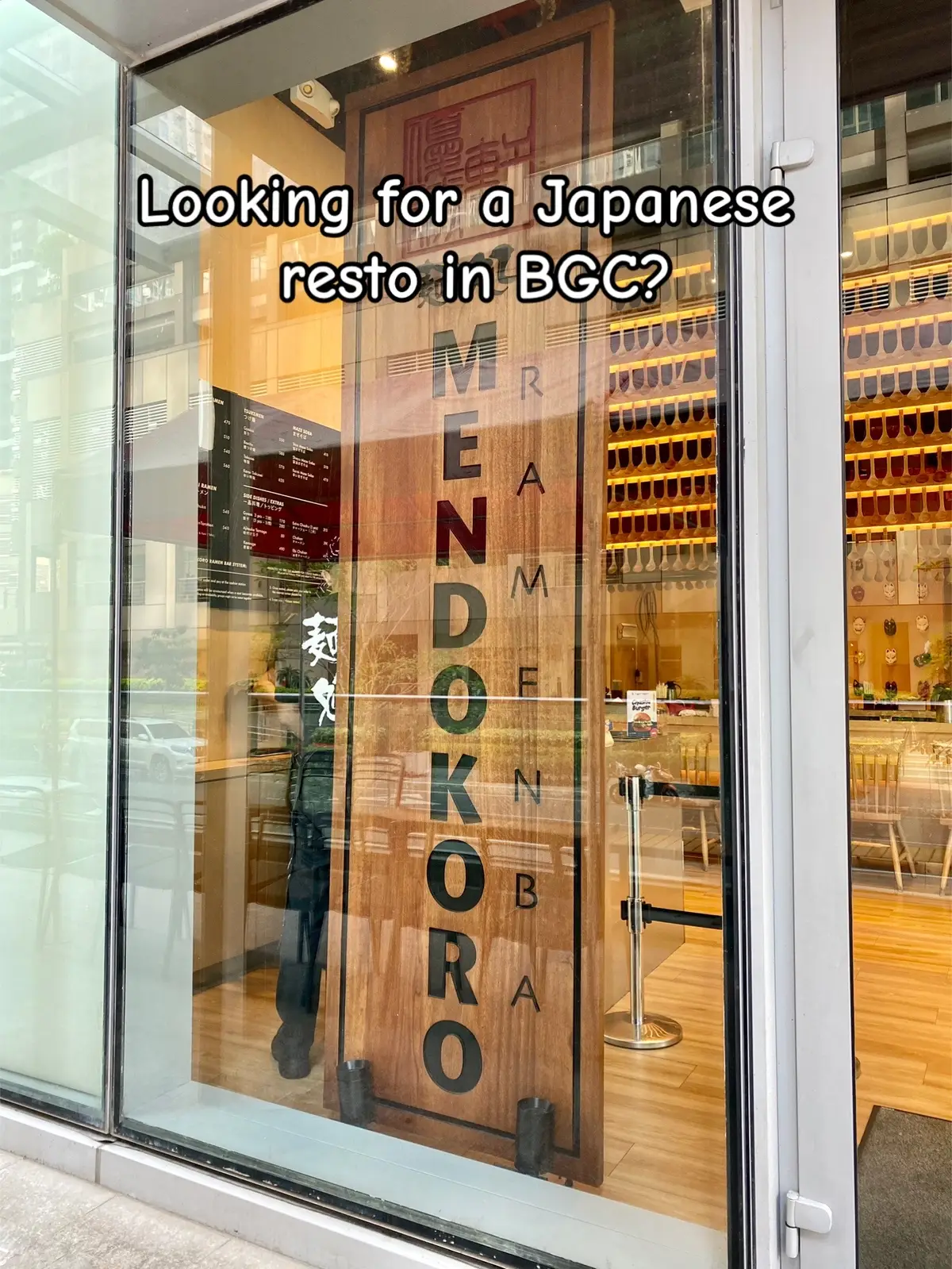 HIGHLY RECOMMENDED JAPANESE RESTO IN BGC ✨ #mendokoro #japanese #restaurant #ramen #ramenba #fyp 
