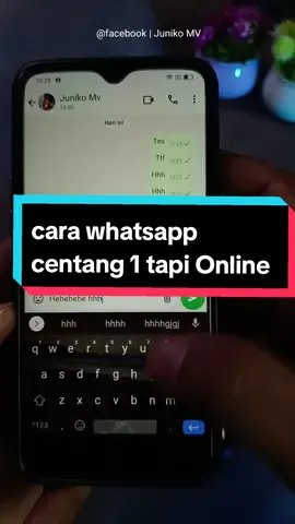 cara membuat whatsapp centang 1 tapi online #tipsandtricks #whatsapp #tutorials #juniko_mv #wa 
