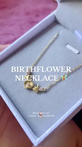 mikana birthflower necklace ☁️🧚‍♀️ #mikana #necklace #mikanabirthflowernecklace #fyp #birthflowernecklace #giftideas 