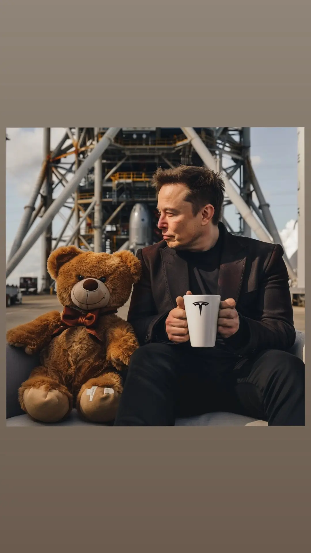 Good morning X! Happy Saturday from me and Teddy here at the SpaceX launch facility in Texas. It’s a beautiful day for some coffee and for some rocketry. That’s one of the best combos around, trust me. This morning we are having some “Star Blend,” which is a brand new blend created by the SpaceX team. Hope you all have a great day out there!