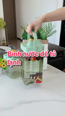 Bình nước dung tích lớn để tủ lạnh, ngoài ra còn có thể mang đi dã ngoại hoặc các hoạt động ngoài trời #binhnuoc #binhnuoctulanh #binhnuoc3500ml #dogiadung #giadungtienich 