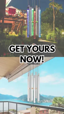 Experience magic with Solar Powered LED Windchimes, where oriental charm meets modern elegance. 🎐✨ Enjoy gentle melodies and luminous colors that transform your evenings into a soothing, enchanting ambiance. Perfect for any outdoor space seeking a touch of tranquility! 🌅🌿 #windchimewonder #solarmagic #eveningserenity #fyp #foryoupage #TikTokMadeMeBuyIt #shopnow #addtocart #gearelevation