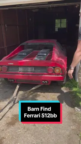 Barn Find Ferrari 512bb ABANDONED for 28 Years! #wddetailing #detailing #cardetailing #carcleaning #satisfying #trending #fyp #barnfind #satisfyingvideos #ferrari #carwash 