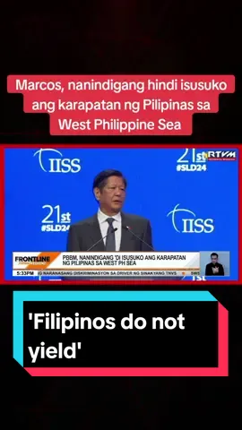 Nanindigan si Pres. #BongbongMarcosJr. na hindi isusuko ng Pilipinas ang karapatan nito sa West Philippine Sea. Nagbabala rin siya sa China sa oras na lumala ang tensyon at may namatay na Pilipino. #News5 #FrontlineWeekend #BreakingNewsPH