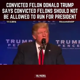 If you’ve never seen it here is donald trump saying that convicted felons shouldn’t be allowed to run for President.  #politics #politics #political #biden #trump #maga #politicalmemes #elections #congress #president #news #republican #democrat #republicans #democrats #democratsoftiktok #joebiden #donaldtrump #memes #vote #fyp #fypシ #foryou #fy #fypage #newjersey #viral #politicaltiktok #roevwade #progressivepolitics #newjersey #newjerseypolitics 