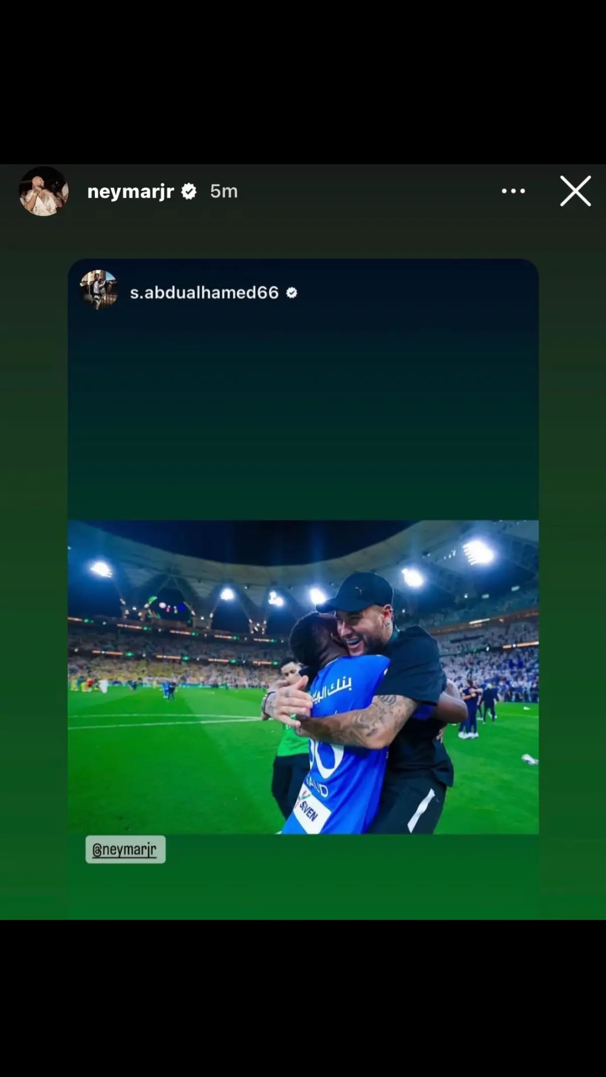 نيمار عبر الإنستغرام 💙💙💙