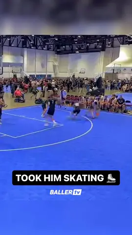 Ian Engh made this blue court look like a hockey rink 😵‍💫⛸ @ian @#WeAreSportsplexLV #basketball #anklebreaker 