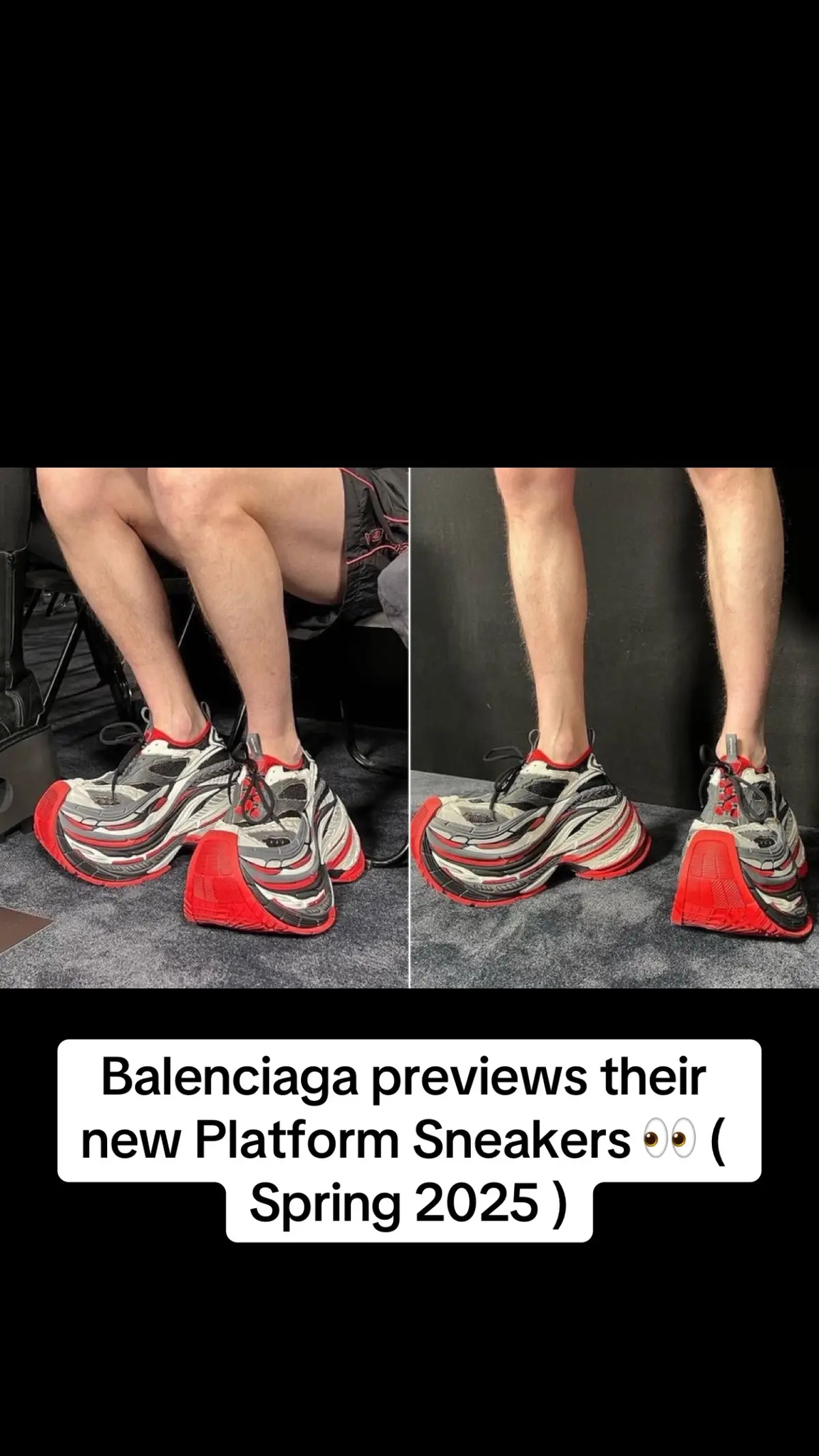 Balenciaga previews their new Platform Sneakers 👀 ( Spring 2025 )