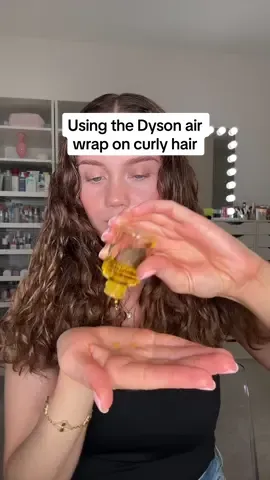 Trying the dyson airwrap again on my curly hair #dysonairwrap #curlyhair #hairtransformation #bouncyblowdry #hairstraightening #dysonairwrap #blowout #blowdry @Dyson 
