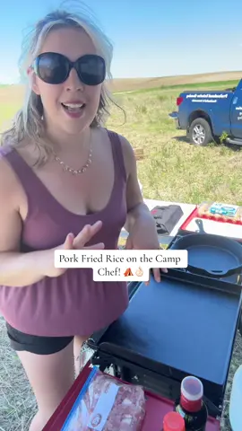 #CampingMeal Pork Fried Rice! 👌🏻 Will be making this again!! #camping #campingfood #camper #camperlife #grill #campchef #blackstone #cookwithme #camperlifestyle #jessicajordan44