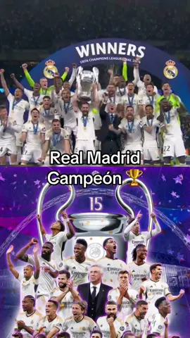 Real Madrid Campeon de la UEFA Champions League #realmadrid #campeon #halamadrid #viral #españa #ecuador #fansmadrid #foryou #fypage 