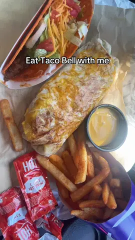 Eat taco bell with me 🫶🏻  a grilled cheese burrito, nacho fries and a doritos locos taco supreme @tacobell   #mukbang #tacobell #tacobellislife #eating #tacobellmukbang #eatingtacobell #Foodie #asmr #asmrfood #asmreating #asmrtiktok #viral #fyp #chewing