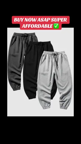 Fathers day, Mens 3 piece plain jogger bottoms for a cheap and affordable price on tiktok shop  #tiktokdeal #weekendsale #cheapdeals #tiktoksale #summeriscoming #fyp #sale #cheap 