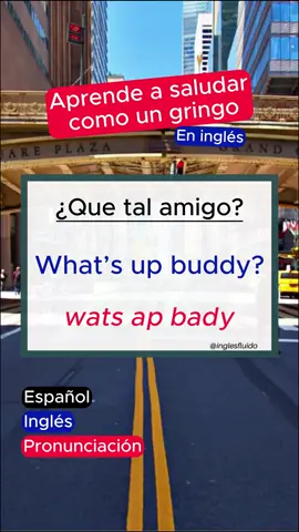 aprende a saludar como un gringo . #aprendeinglesrapido #learningenglish #inglesfacil #aprenderingles #inglesparalatinos #inglesonline 