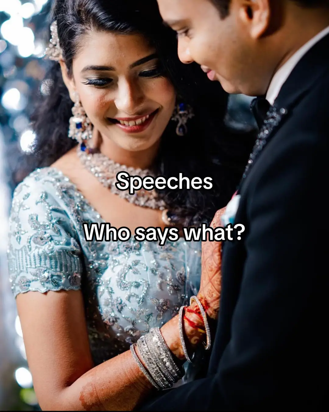 Dont get struck ! Speeches are easy when you simplified . Here is the simplified module  #bride #groom #wedding #speech #simplified 