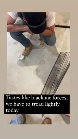 Dangerous Black air force tracks  spotted on job site #plumbin #blackairforceenergy #fyp