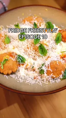 FRIDGE FREESTYLN’ EP.10 @Peters Pasta 🍝  THE DISH: Chilli Crisp Fried Ravioli & Ravioletti Sweet & Spicy Sesame Italian Sausage Aerated Ponzu Cream PRIMARY INSPO -Ryan is the king of pasta so I definitely wanted to make a pasta dish to pay homage to his specialty -Ryan is a true chef & cooked in restaurants. We share a connection that we also both have worked at Michelin restaurants (Ryan at the iconic The French Laundry) so I wanted to create a dish that showed technique, pushed some boundaries & was fun and creative SECONDARY INSPO -Not only just pasta, but Ryan loves making egg yolk based pastas & has his signature “Doubling the eggs” series so I wanted to add that element into the dish but also editing style during the pasta making -Ryan is a big sports fan especially team sports. A great team is one where it’s balanced & everyone works together & highlights each ones skills. I wanted to take that into consideration by creating a dish where all the flavours & components balance & highlight each other. Yes there’s spice, sweetness, crispy, soft, airy, chewy. All components bring the best out of each other to create a great eating experience & “Winning Dish” COMPONENTS Chilli Crisp Pasta Dough -00 Flour -Chilli Crisp -Happy Egg Yolks Sweet & Spicy Sesame Italian Sausage -Spicy Italian Sausage -Toasted Sesame Oil -Sambal Oelek -Hoisin Sauce -Sesame Seeds Aerated Ponzu Cream -Sour Cream -Milk -Heavy Cream -Mayonaise -Lemon Juice -Soy Sauce Extra -Truff White Truffle  Sauce -Lemon Zest -Chilli Oil -Parmigiano  -Micro Basil #pasta #pastarecipe #eggs  #yolks #tiktokfood #foodchallenge #tiktokchef #italianfood #asianfood #freestyle  