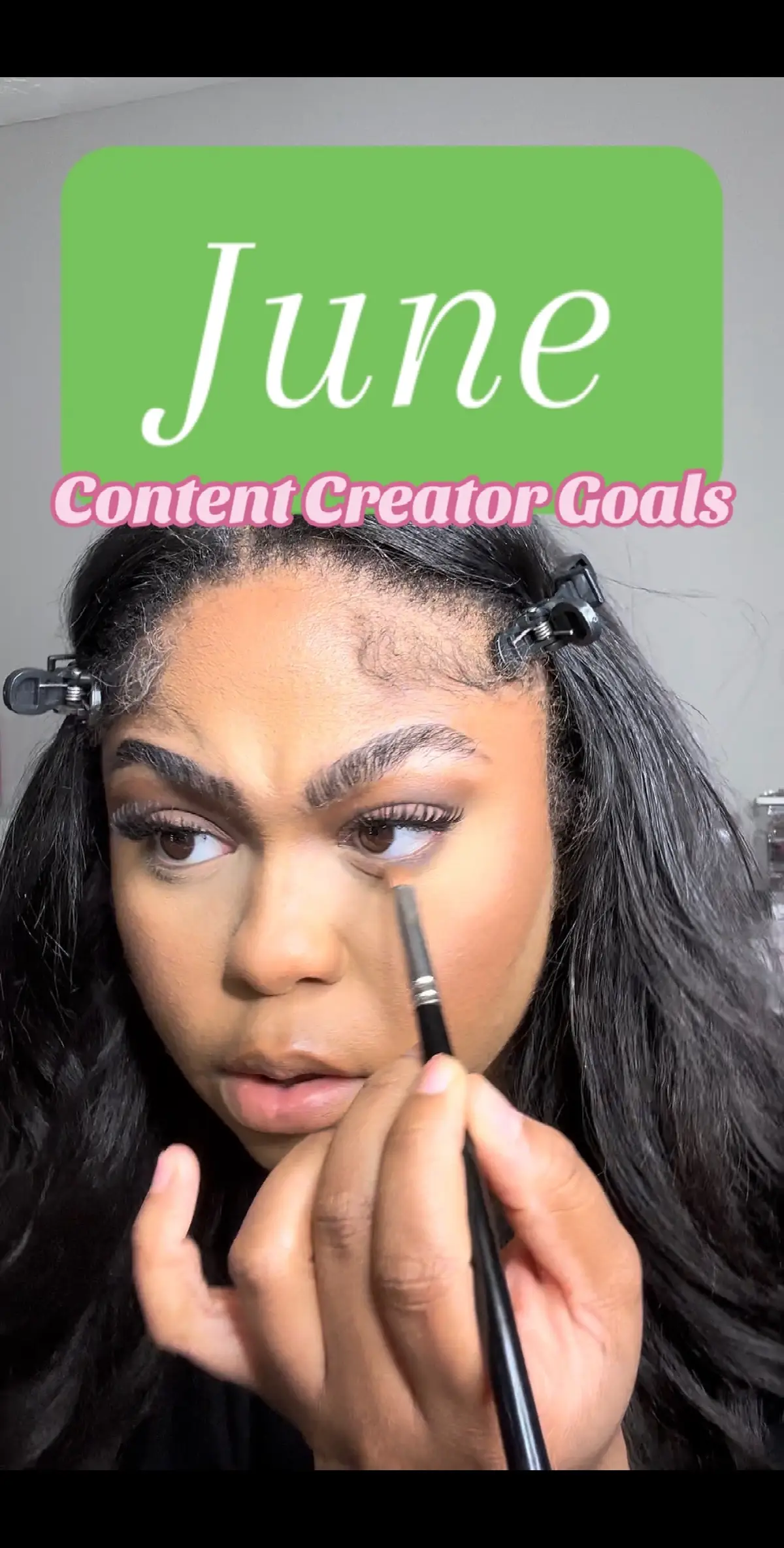 What are y’alls Content Creator Goals for the month ??? #fyp #blackgirltiktok #goals #contentcreator 