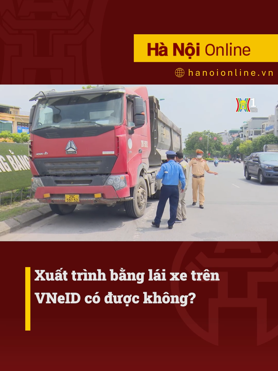 Từ ngày 1/6, người dân có thể xuất trình giấy phép lái xe tích hợp trên VNeID #htvdaihanoi #tiktoknews #socialnews #tintuc #giaothong #gplx #laixe