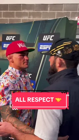 All respect between #DustinPoirier and #IslamMakhachev after their #UFC title bout 🤝 #UFC302 #MMA #combatsports 