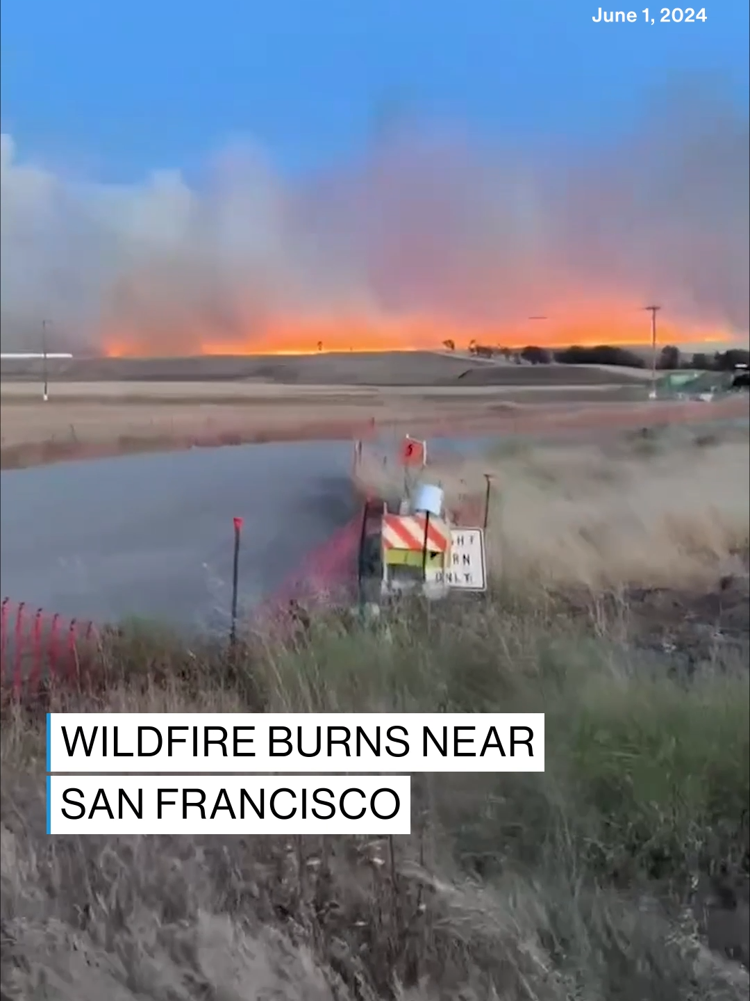 A wildfire burning east of San Francisco grew to more than 11,000 acres on Saturday, leading to evacuation orders and causing injuries to at least two firefighters. #wildfire #news #abcnews