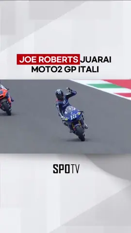 #Moto2 - Akhirnya Joe Roberts menamatkan penantian kemenangan kedua di dalam Moto2 apabila berjaya memenangi perlumbaan Moto2 GP Itali. Saksikan #ItalianGP di #SPOTVNOW #SPOTVMY #sukanditiktok #motogp #joeroberts