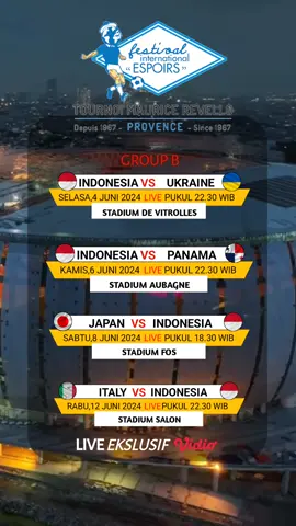 Jadwal pertandingan Timnas Indonesia U-20 di Tournoi Maurice Revello #timnasday🇮🇩 #timnasindonesia #timnasukraina #timbaspanama #timnasjepang #timnasitaly #garudamendunia🦅🇮🇩 #fypシ゚viral #tournoi