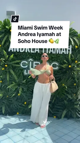This has definitely been the highlight of my weekend so far!!! 🤩🌿 #andreaiyamah #ciroclimonata #sohohousemiami #miami #miamibeach #miamilife #miamilifestyle #swimweek #miamiswimweek #miamivlogger @Andrea Iyamah @Soho House 