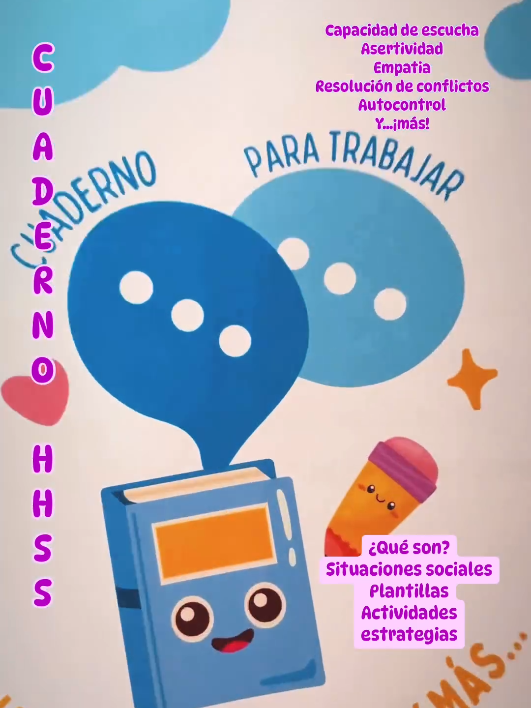 📘💬CUADERNO HABILIDADES SOCIALES Y MÁS💬📘 Hoy os compartimos este fantástico y útil cuaderno de HH.SS. Encontrarás deficiones, actividades prácticas, plantillas y estrategias para trabajar HH.SS como la #empatia #asertividad#autocontrol#egoismo y muchos más! 🌐 Disponible en nuestra web y en nuestro perfil de Eduki #neuropeque #recursoseducativos #actividadesinfantiles