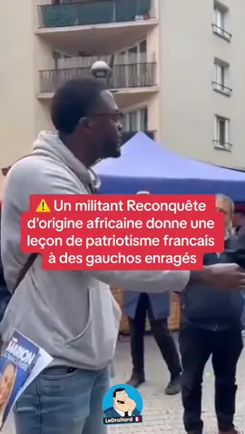 un militant Reconquête d'origine africaine donne une leçon de patriotisme français sur le marché #france🇫🇷 #reconquete #patriotefrancais 