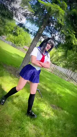 Ayano after annihilating half the schools population for senpai🤭 #yandere #yanderesimulator #ayano #ayanocosplay 