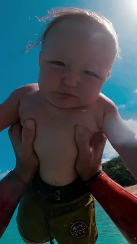 I tried to teach a baby how to swim…