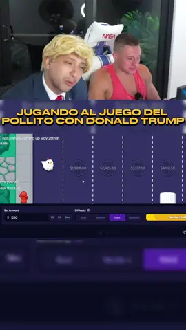 Jugando con Donald Trump #viral #pollito #fypage #donaldtrump #stevewilldoit #streaming #streamer #fypシ゚viral 