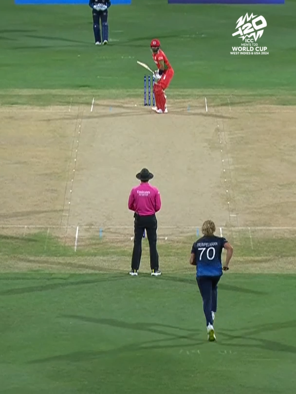 Ruben Trumpelmann gets two wickets off the first two balls of the match 😲 #cricket #cricketlover #T20WorldCup