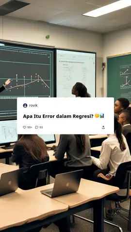 Apa itu galat (error) dalam regresi linear? #error #galat #statistik #matematika #ekonometrik 