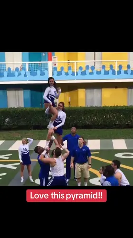 This cheer pyramid is so creative, love it! #cheer #cheerleading #cheertok #fyp #fyppppppppppppppppppppppp #yfpシ #viral #allstarcheer 