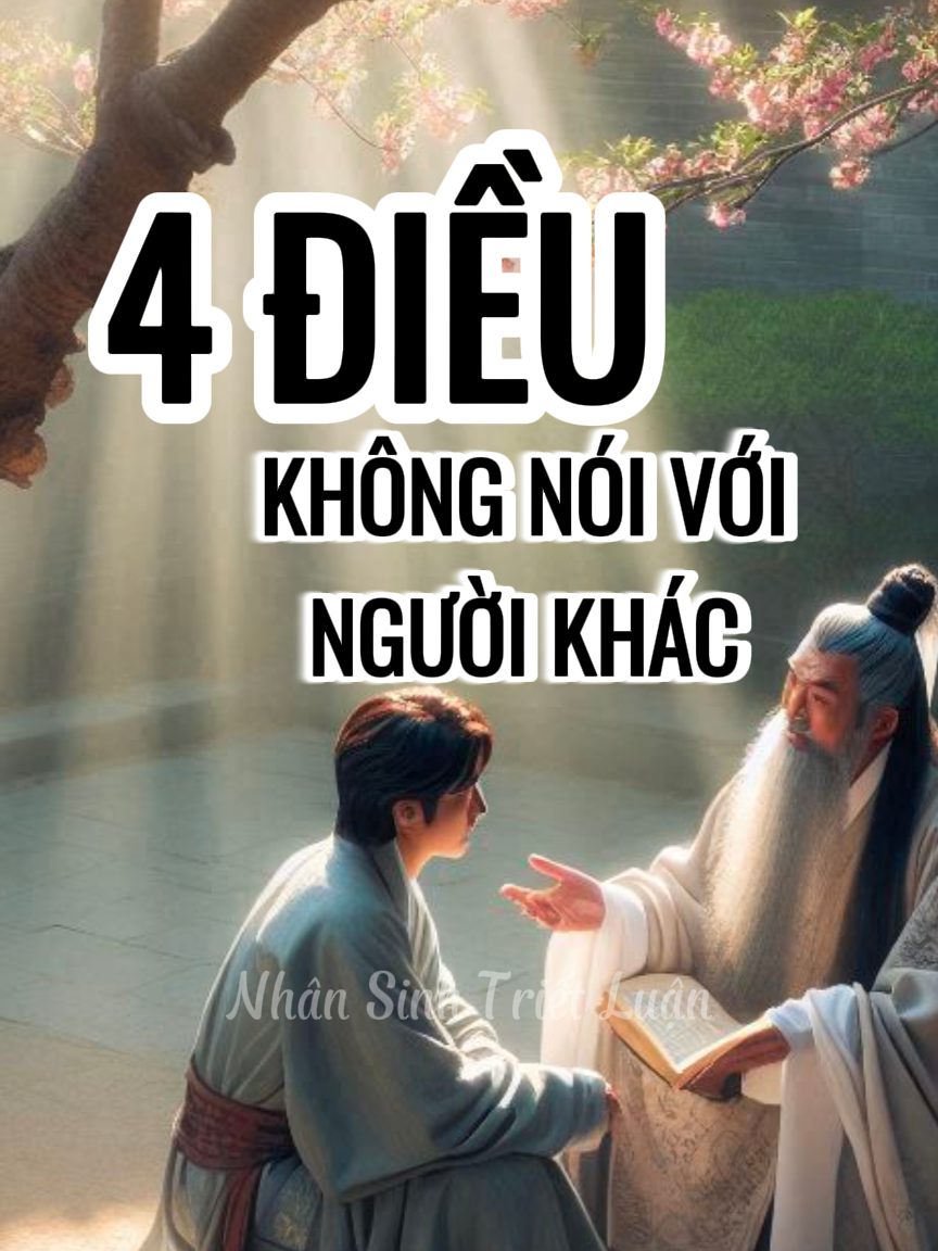 4 điều không nên nói với người khác, nếu không bạn sẽ dễ gặp rắc rối. #Tritueconhan #conhanday #banchatconnguoi #nhansinhtrietluan